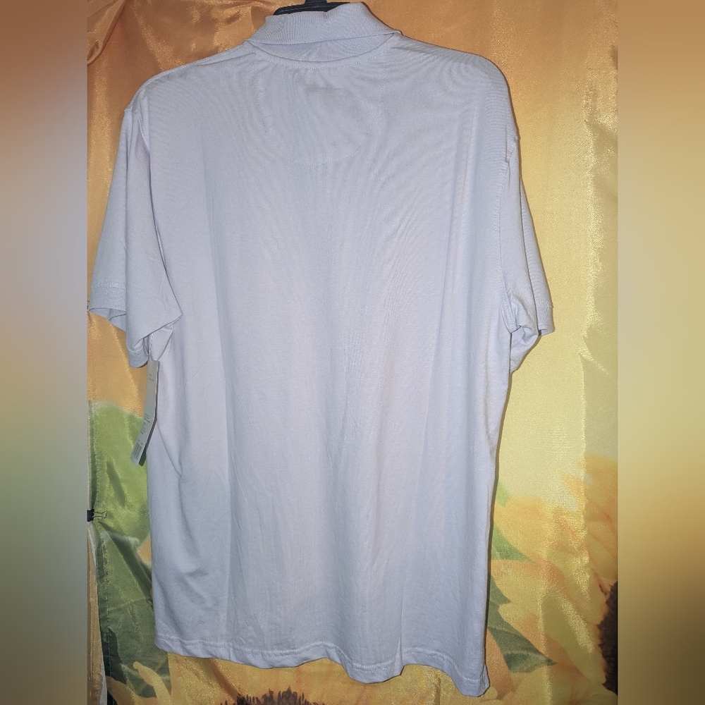 BERKELEY & JENSEN Men's Lavender Polo Shirt L - Picture 2 of 8